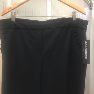 Sharagano Pants & Jumpsuits - Black dressy pants- with ruffle ... Sharagano Sharagano Pants & Jumpsuits - Black dressy pants- with ruffle ... Sharagano